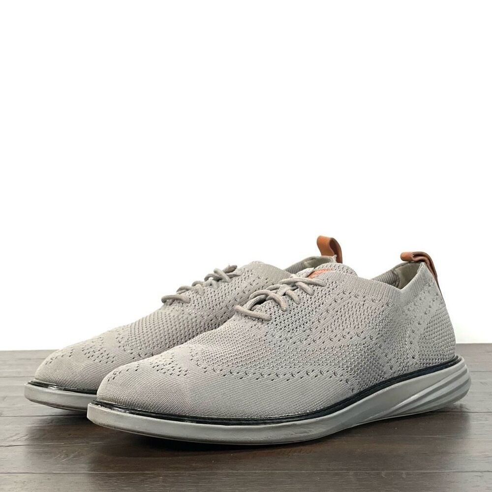 Cole Haan Grandevolution Mens 10.5 Grey Stitchlite Oxford Derbys - Picture 3 of 11